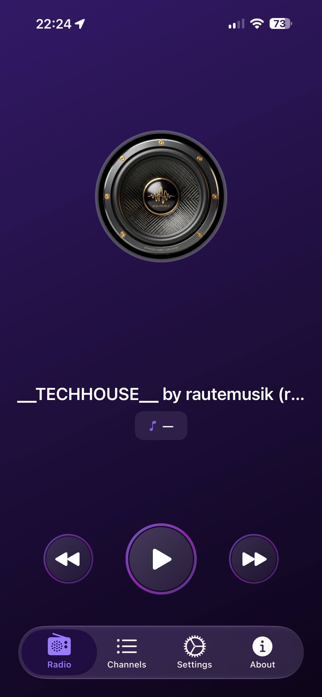 EasyRadio Player Screen